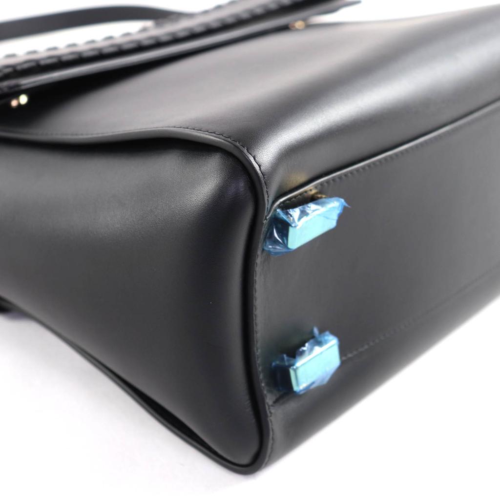 Great Chloe Shoulder Bag NACHA Black Leather Women CHC22WS122l91001 Used