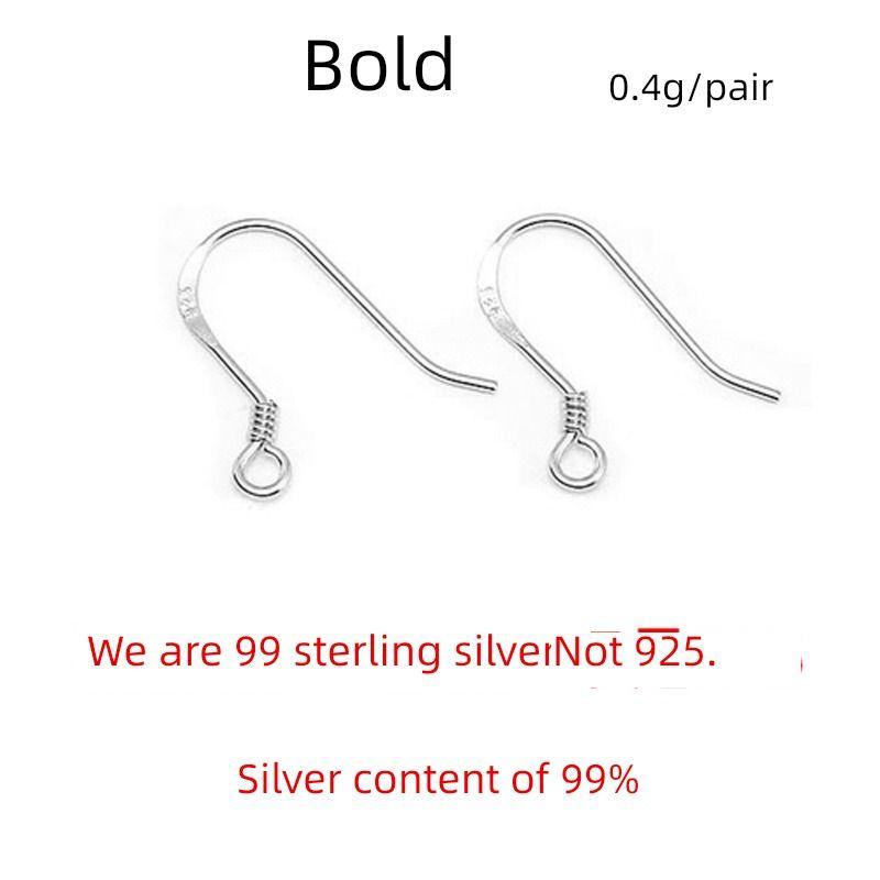 

DIY Genuine S999 Sterling Silver Anti-Allergy Ear Hook Buy a pair