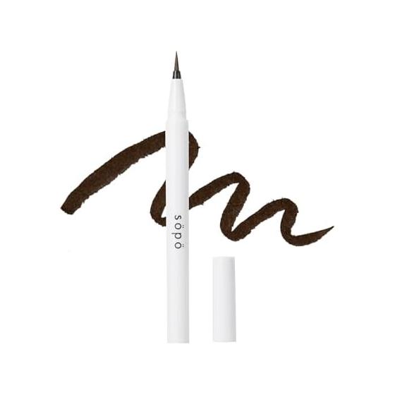 sopo smooth liquid eyeliner 02 smooth dark brown