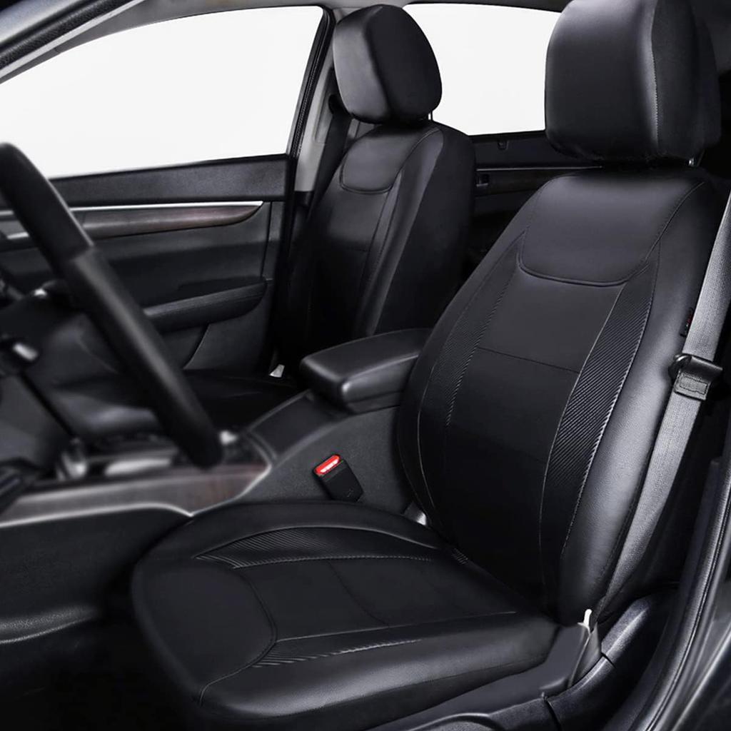 Universal Car Seat Covers, PU Leather Seat Protectors, All Season Auto Seat Covers 5 Seats
