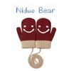 Nidoran Knitted Baby Mittens: Warm Winter Gloves for Boys & Girls