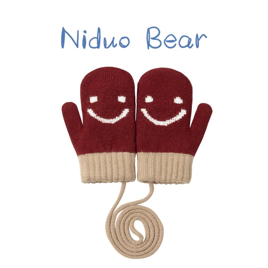 Nidoran Knitted Baby Mittens: Warm Winter Gloves for Boys & Girls