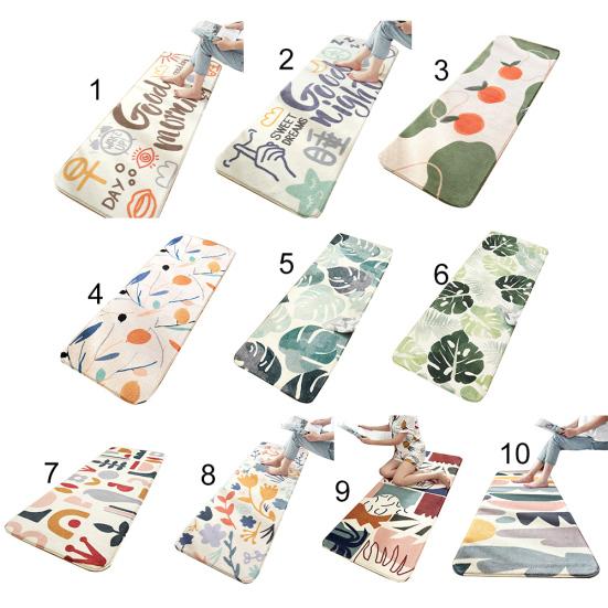 Blatt-Buchstaben-Druck, dicker weicher Teppich, Bodenmatte, Teppich, Kissen, Schlafzimmer-Dekoration