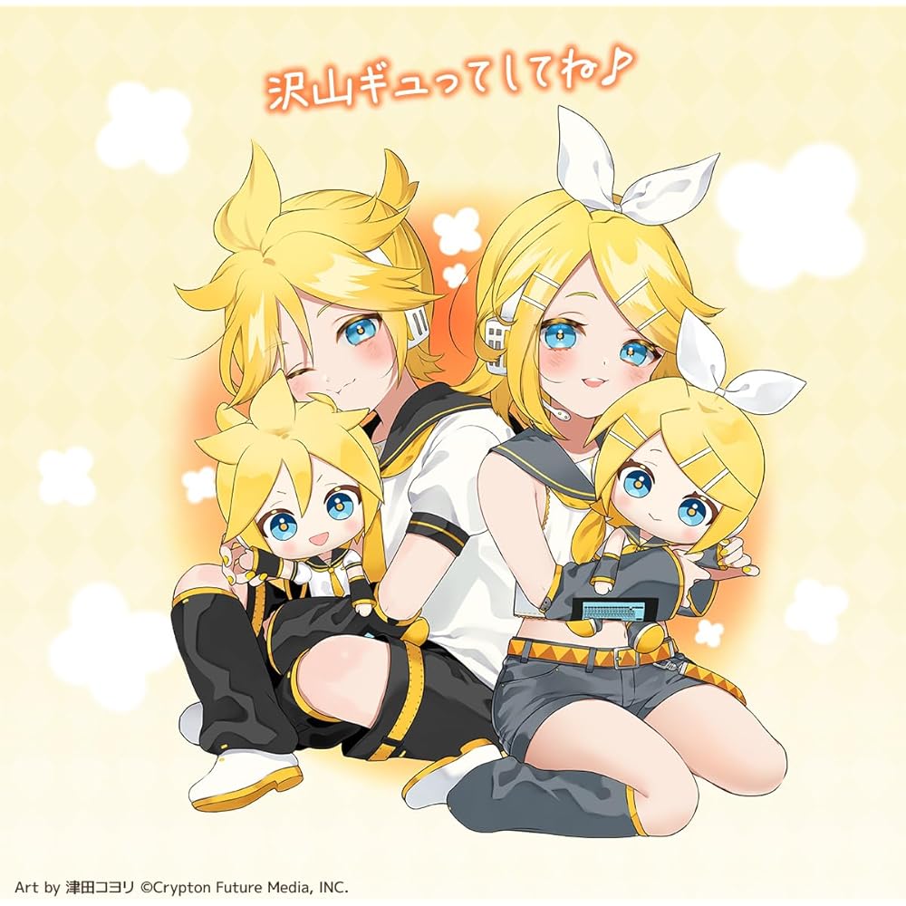 Ccp Hatsune Miku Character Plush Toy Rin & Len Warm Soft Stuffed Animal 30cm
