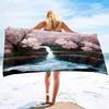 Cherry Blossom Bath Towels Soft Comfort Beach Highly Absorbent Large Decorative Guest Hand For Swimming Pool