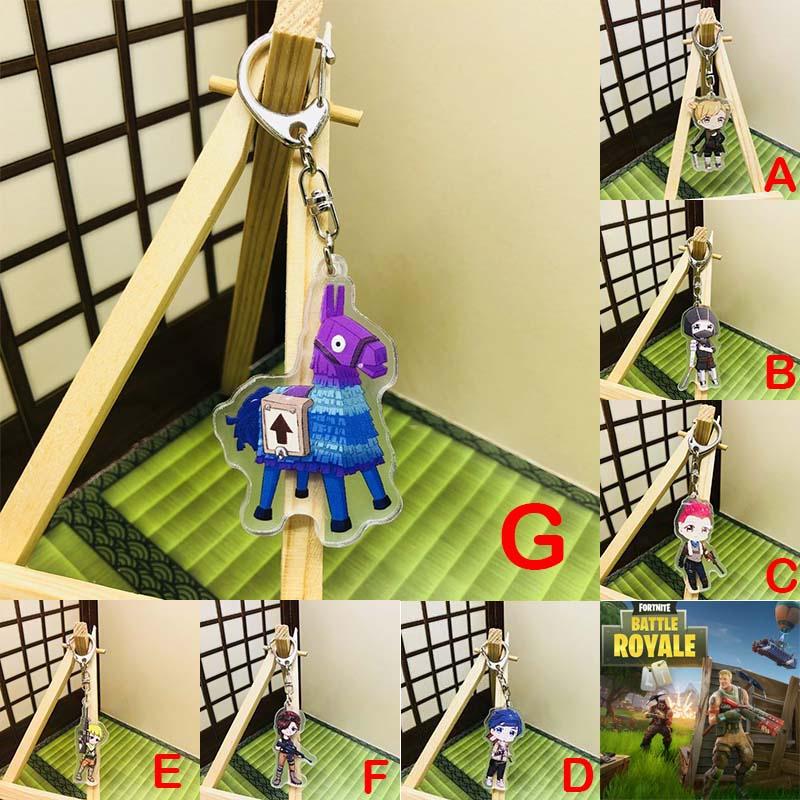 Acrylic Fortnite Keychain Epic Game Keyrings Gift For Player Women Fashion Men
