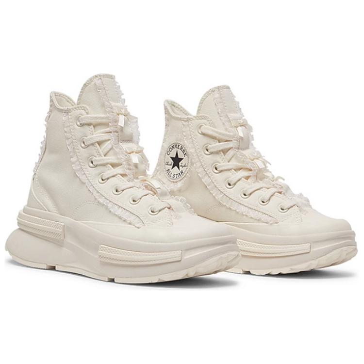 New Converse Run Star Legacy Cx Platform High Ruffles & Bows Egret A10027C