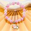 Cute Cartoon Women Bracelet, Beaded Design with Alloy Unicorn, Mermaid and Shell Charm, High Texture Daily Hand Ornaments