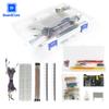 Boxed DIY Project Starter Electronic Kit MB-102 830 Tie-points Breadboard Jumper Resistors Capacitor Diode for Arduino UNO R3