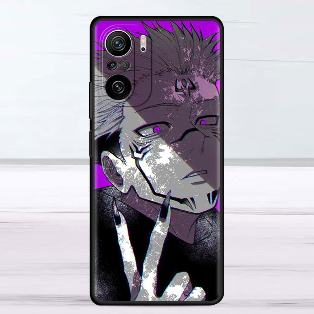 Hülle für Xiaomi Redmi Note 11 9S 10 9 8 7 9A 9C 9i K40 8T 10C 9T K50 Silikon Handyhülle Niedliches Jujutsu Kaisen Anime