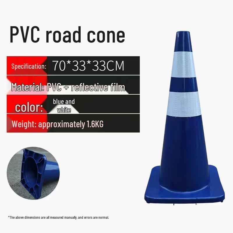 Reflective PVC "No Parking" Traffic Cone - Safety Roadblock & Ice Cream Bucket/Cup Design