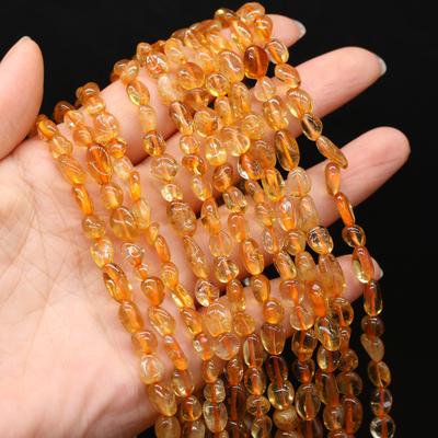 Natural Stone Irregular Citrine Loose Beads For DIY Jewelry Making Necklace Bracelet Earrings Accessory