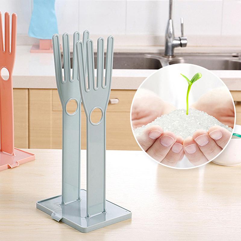 Kitchen Glove Stand Holder Rubber Glover Dryer Rack Kitchen Sink Accessories Towel Holder Practical Kitchen Storage Tools
