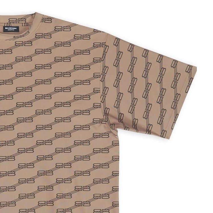 Balenciaga BB Monogram Swim T-Shirt 'Beige' Men's 6570274B7B99764
