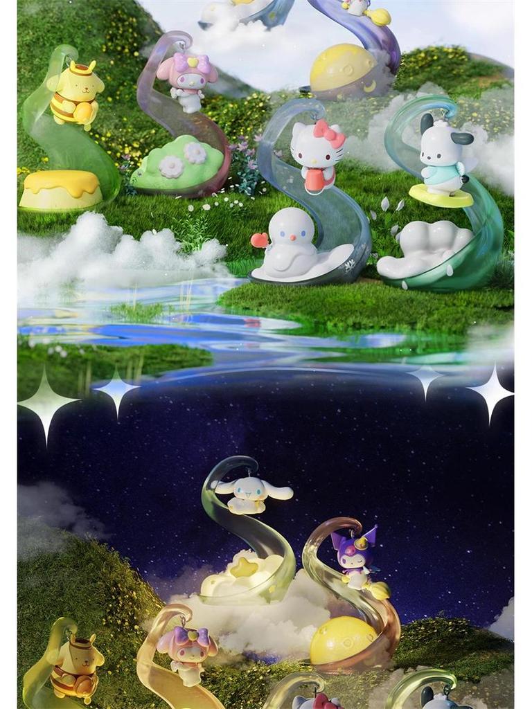 Sanrio Family Luminous Elf Ornament: Kuromi & Pompompurin Atmosphere Lamp