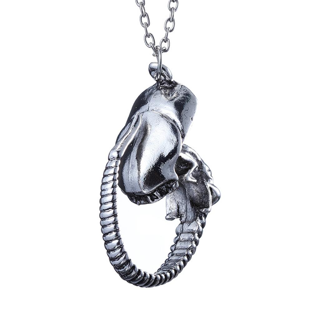 Vintage Spiel Aliens Predator Schlüsselanhänger Alien Königin Schlüsselanhänger Mode Metall Anhänger Halskette Film Schlüsselanhänger Für Fans Geschenke