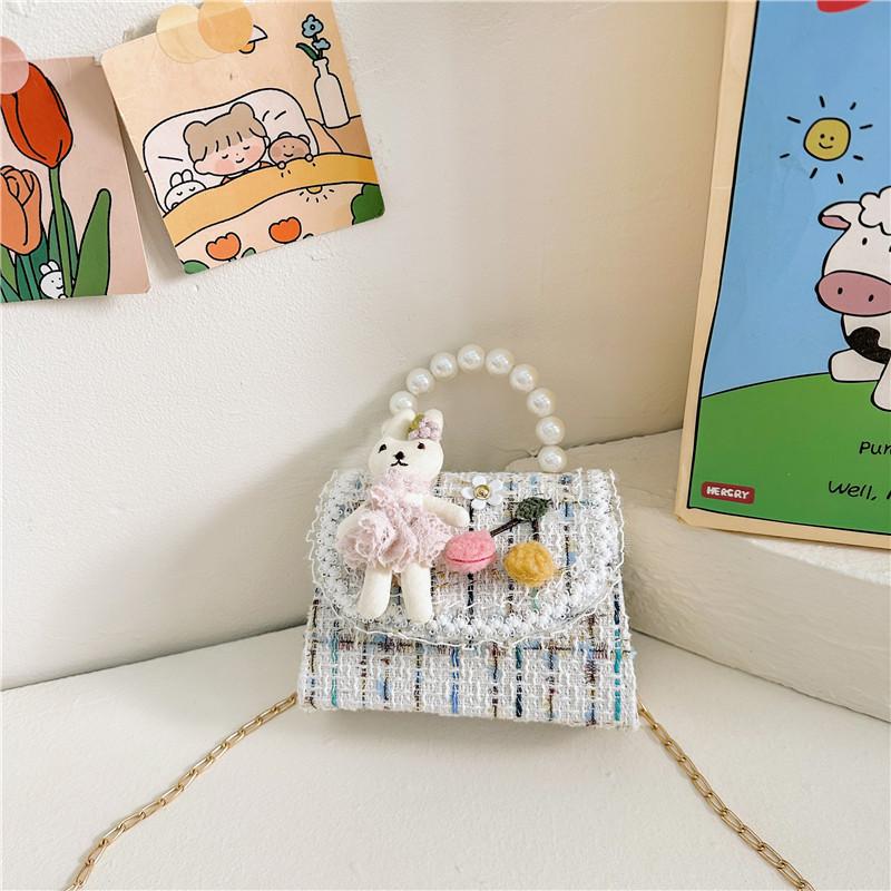 

Adorable Korean Style Rabbit Mini Chain Bag Perfect For Kids In Various Colors White