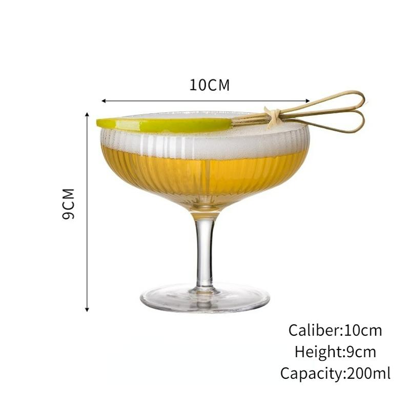 Creative Cocktail Glasses Cup Vertical Tower Glass Cups Simple Maitini Glass Champagne Transparent Goblet Party Bar Accessories