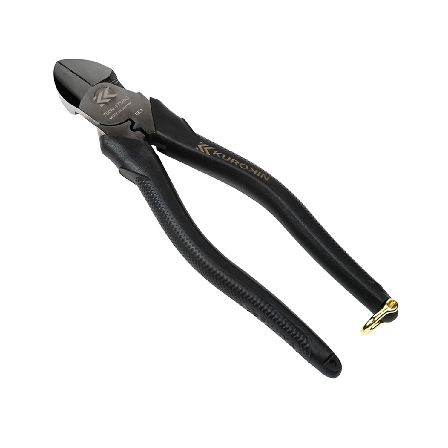 

Fujiya Eccentric Thin Black Eccentric Mechanism for Easy Round Blade 760N-175BG Heavy-Duty Nippers, Blade, Gold, 175mm, Cutting,