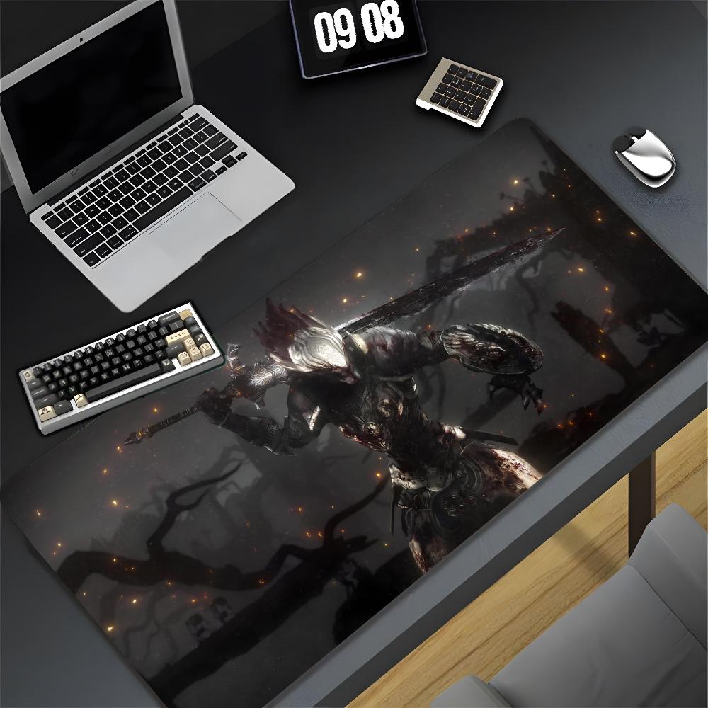 Dark Souls Mouse Pad XXL Gamer Gaming PC Computer Otaku Locking Edge DIY Customized Photo Laptop Notebook Desk Mat