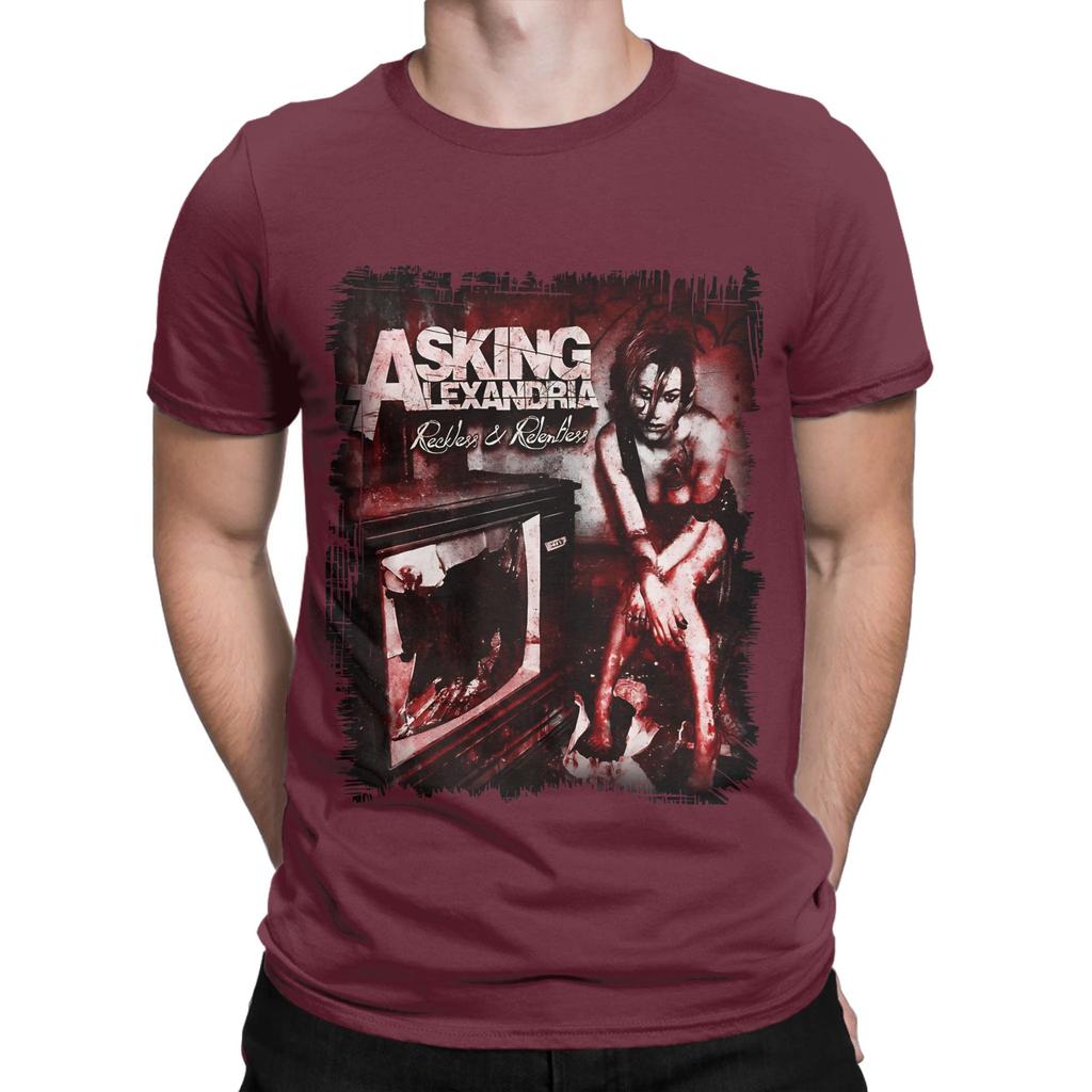 Asking Alexandria Reckless Novelty 100 Cotton TShirt Asking Alexandria Tees Tops For Unisex