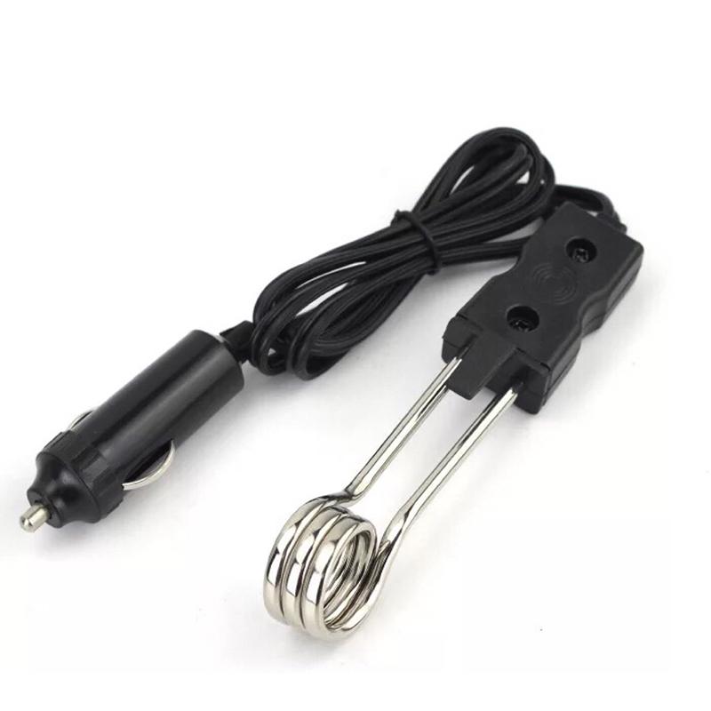 

12 В 24 В 120 Вт Автомобильный погружной нагреватель Портативный высококачественный безопасный электрический бойлер для горячей воды, чая, кофе, водонагреватель, универсальный