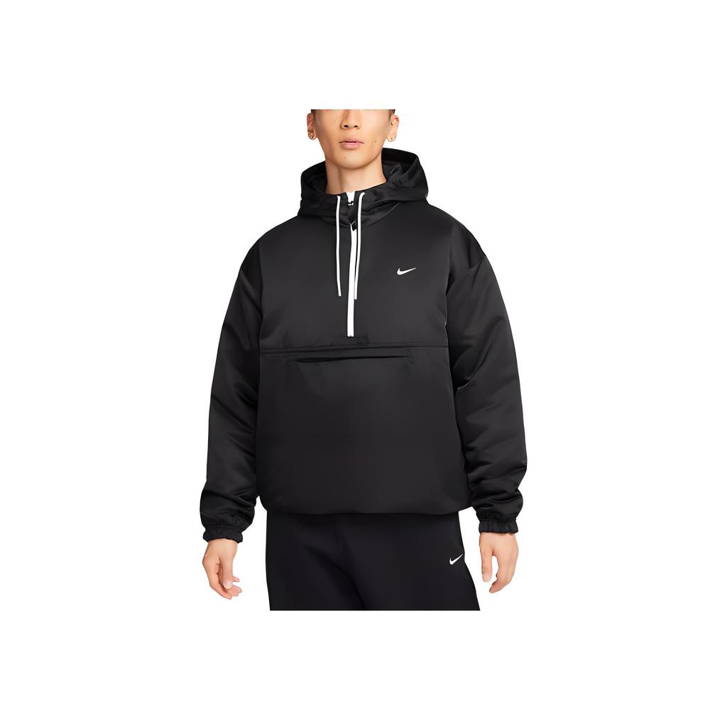 Nike Logo Hooded Pullover Casual Long Sleeve Jacket Men jackets Black DR0840-010