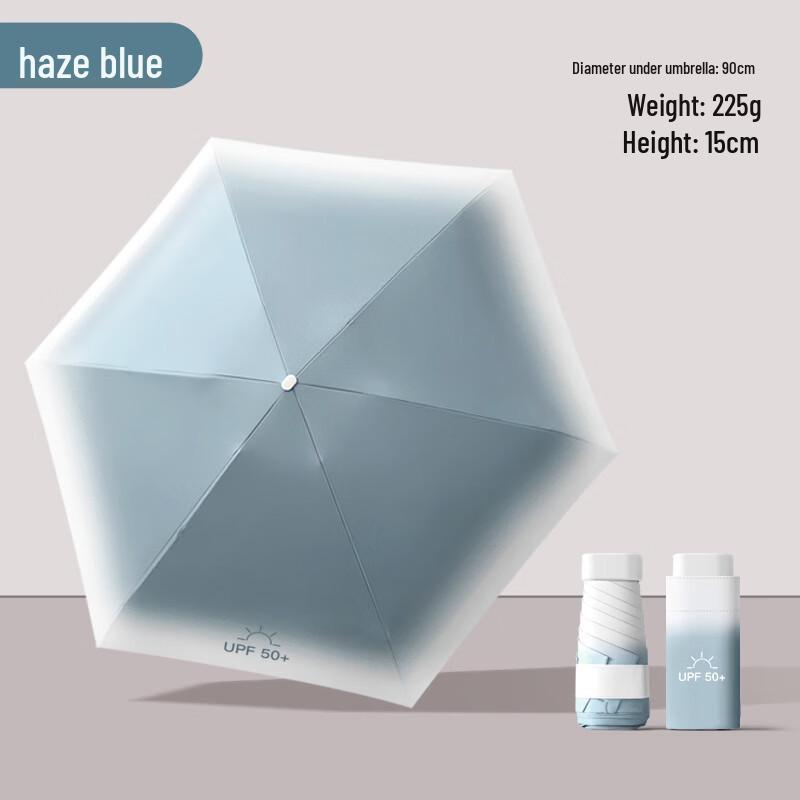 Gradient Six-Fold Mini Pocket Umbrella