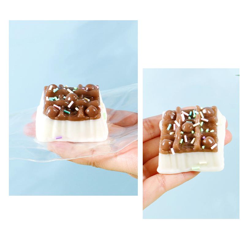 Squeeze Toy Ultra Soft Anti-stress Funny Simulation Food Cake Cream Ball Stress Reliever Toy for Office