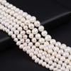 White Aritificial Pearls Beads Size 5-6mm 6-7mm Nearly Round Loose Spacer Beads for Jewelry Making DIY Necklace Bracelet
