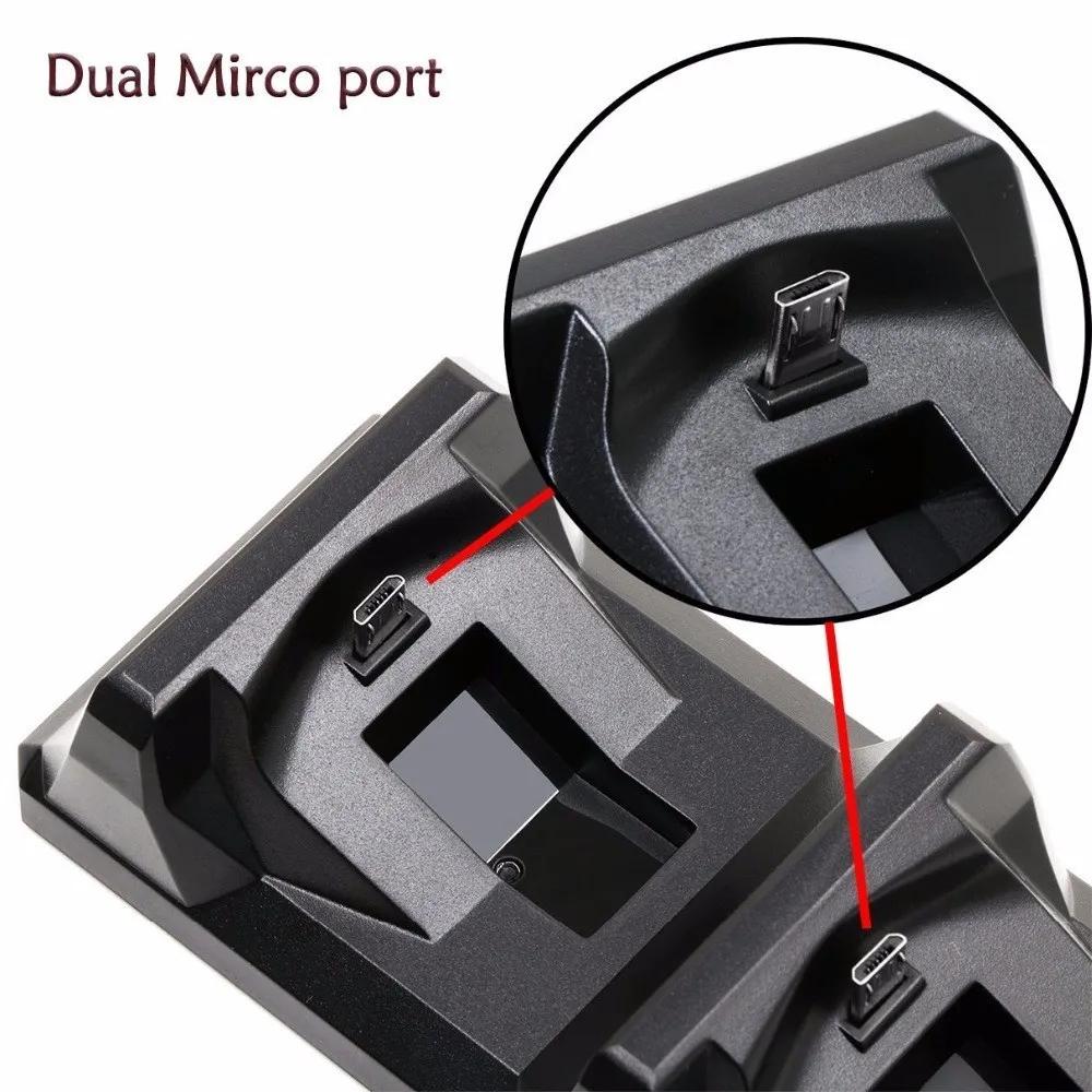 Dual Charge Dock for Ps4 Controller Charging Stand Holder for Sony Playstation 4 Wireless Gamepad Controle Charger Base