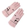 Austrian Velvet Children's Thermal Gloves Winter Panda Boys and Girls Fleece Anti-splashing, Windproof and Thickened Outdoor Play Snow Gloves