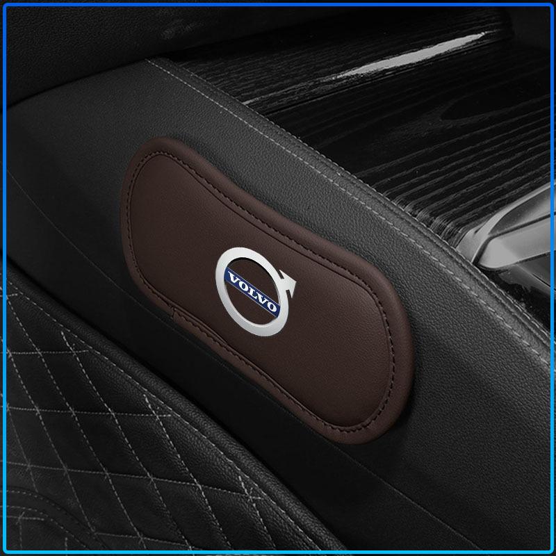 For Volvo XC90 XC60 XC40 V40 V50 V60 S40 S50 S60 S70 S80 S90 240 C70 FN Vnl Truck 1Pcs Car Interior Leg Knee Rest Pads Leather Cushion Car Caps