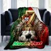 1PC Custom Name Portugal Football Legend outdooor Flannel blankets Throw Blanket All-Season Throw Gift Bedspread for Couch, Bed, Camping Holiday Birth