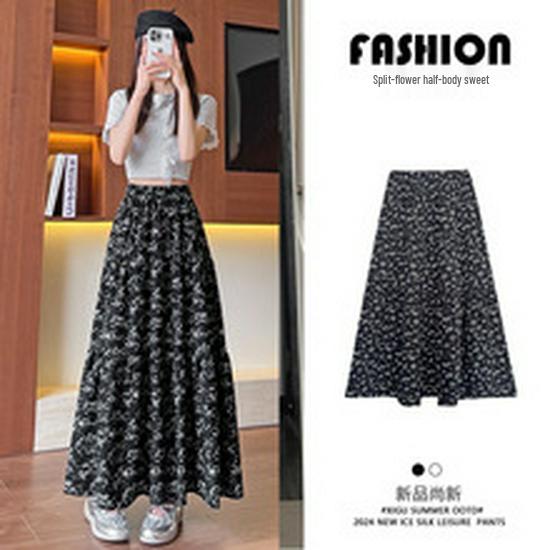 2025 Spring/Summer Women's High Waist Sweet Puff Double Layer Lace Skirt