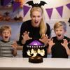 Halloween Geist Fledermaus Spinne Karussell Nachtlicht USB Wiederaufladbar Gruseliges Karussell Nachtlicht Halloween Nachtlicht Schreibtisch Dekoration