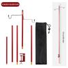 Camping Lantern Stand Collapasible Camping Folding Lamp Pole Portable Hanging Light Holder Stick for Picnic Hiking Fishing