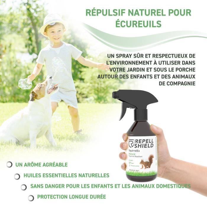 RepellShield Spray Anti Rongeurs Naturel - Anti Nuisible et Écureuil, 250 ml