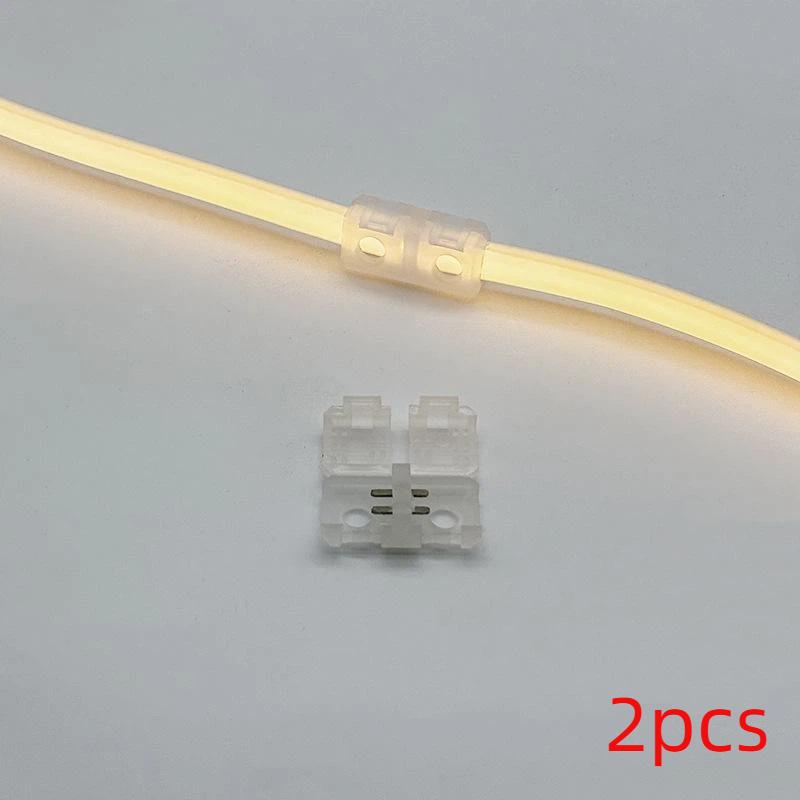 2/5Pcs 2Pin Cob Led Strip Connector Extension Wire Led Connectors For 220V Cob Tape Lights