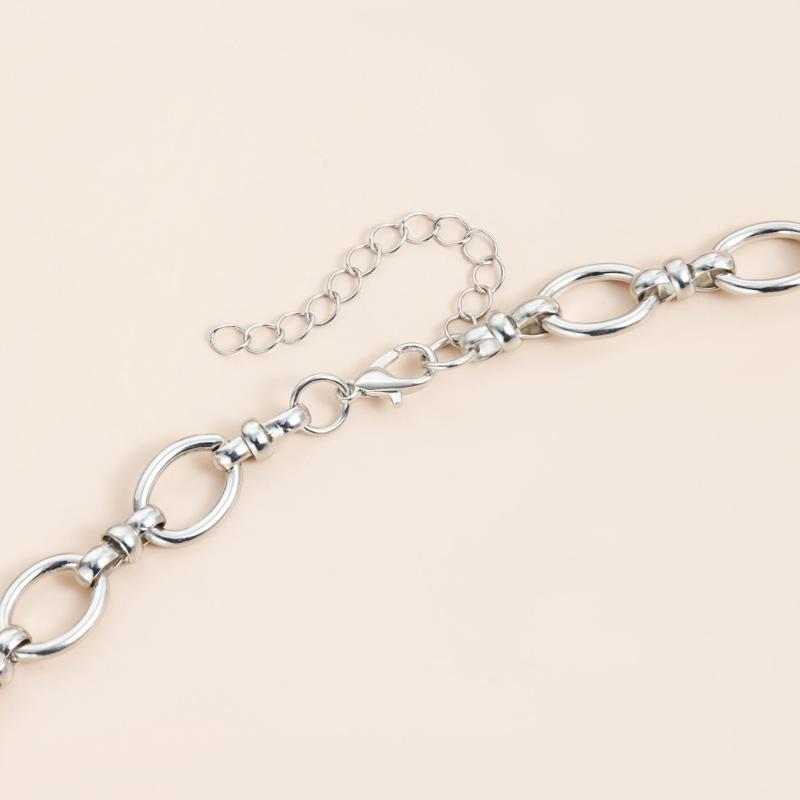 Distressed Heart Shaped Thorn Pendant Necklace With Imitation Pearls Adjustable Clavicle Chain Gift For Her
