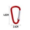 Mehrfarbiger Karabiner-Schlüsselanhänger Aluminium D-Ring Schnalle Karabiner Schnapphaken Clip Schlüsselanhänger Camping Rucksack Schnallen Zubehör