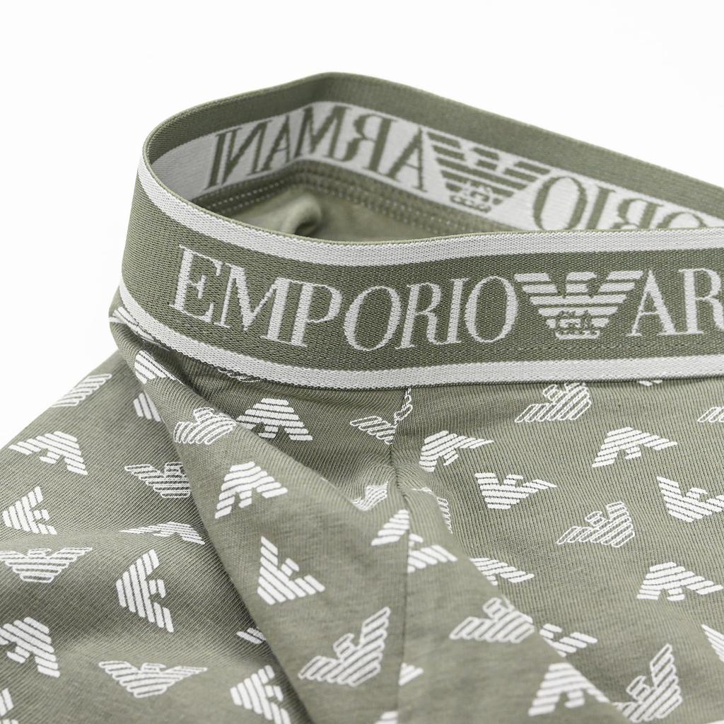 Emporio Armani Boxertrosor med Örn Storlek Grå och EM000370 AF10779 Tillverkade i Herr 3-pack Logotyp, Medium, Svart, MC065, Italien.