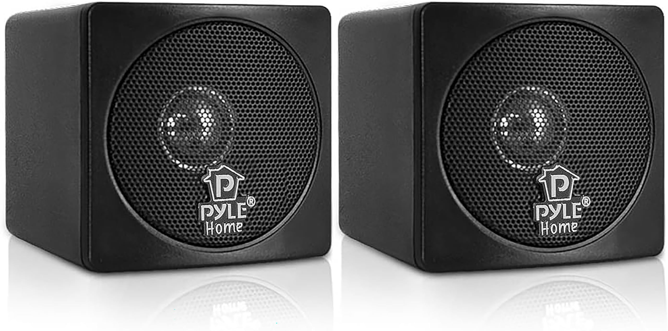 

Max 100W Mini Cube Full Range Speakers 3 Inch Bookshelf Frequency 90 Hz kHz 8 ohms cm x cm x 465g 1 set of 2 1 year warranty [Pyle (Pair) Speakers] чёрный