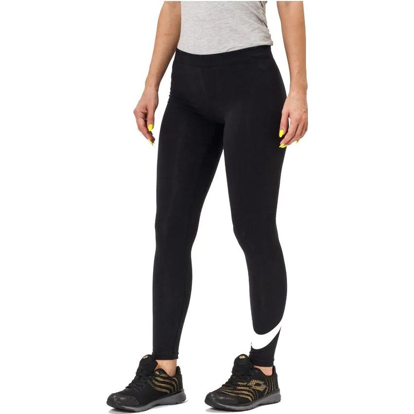 Nike Leggings Logo-Print Slim Fit Lässig Kinder-Leggings Schwarz AR4076-010