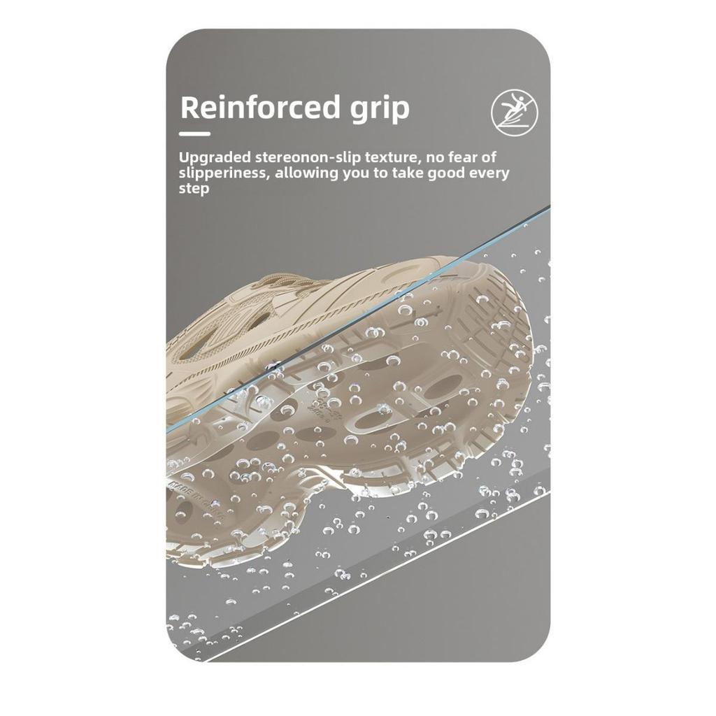 Höhlenschuhe für Damen, Sommer-Oberbekleidung, Neu mit dicker Sohle, Rutschfest, Geruchshemmend, Atmungsaktive Sandalen