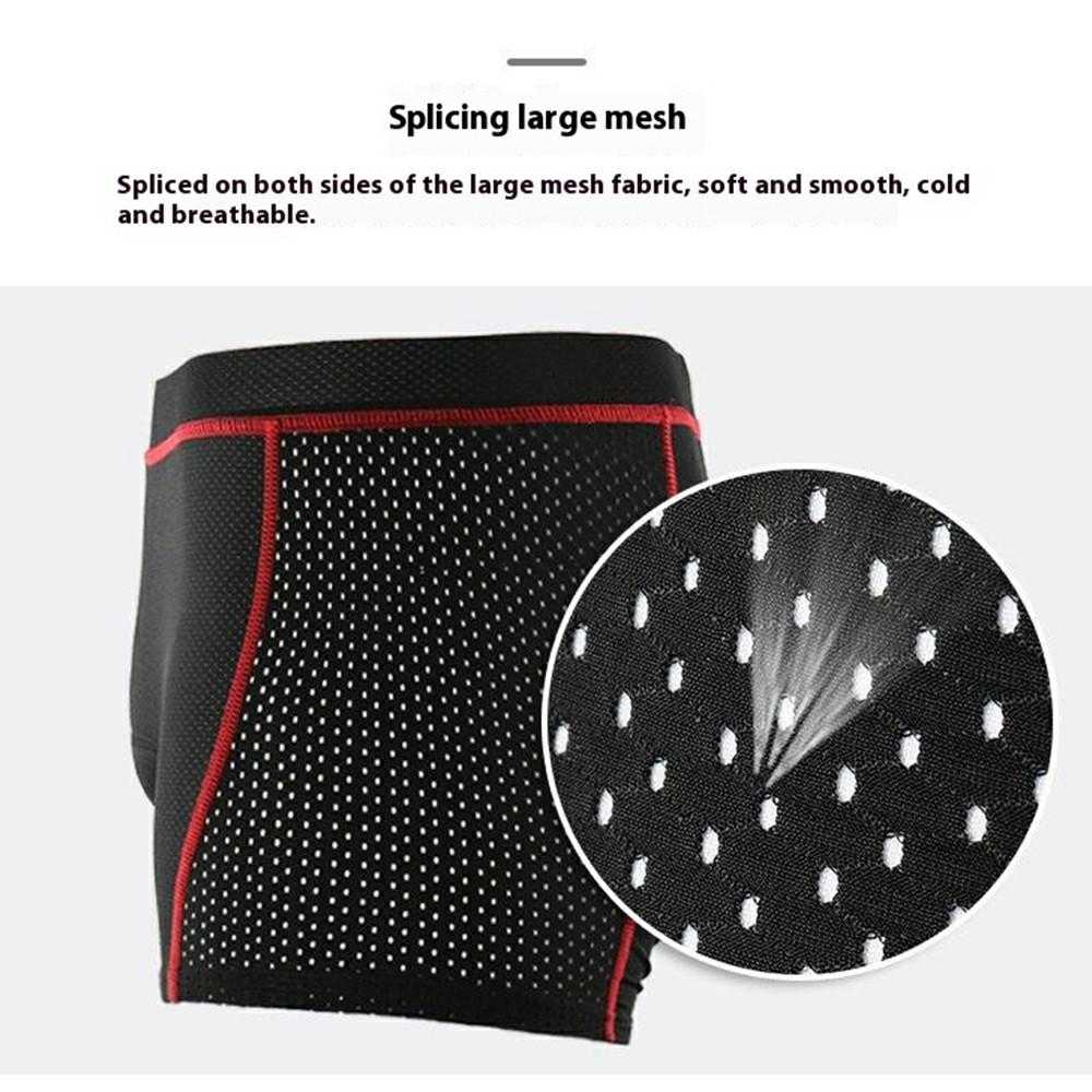 ARSUXEO 001C Outdoor Cycling Shorts Padded Breathable Quick Dry Bike Riding Boxer Briefs - Asian Size M (European Size S)