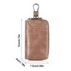 Auto Schlüsselanhänger Retro Schlüssel Organizer Tasche Mode PU Leder Auto Schlüssel Geldbörse Reißverschluss Große Kapazität Schlüssel Etui Heimgebrauch