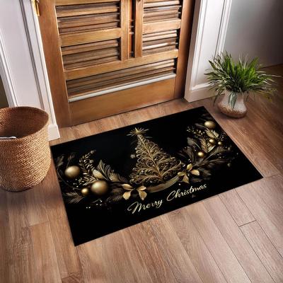 Tapete de Natal capacho macio árvore de Natal romântico tapete de chão tapete para sala de estar Tapete Para Quarto Tapete de Boas-Vindas Exterior