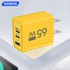Total 65W GaN USB C Charger Fast Charging Type C Mobile Phone Adapter For iPhone  Quick Charge 3.0 EU/US Plug Wall Charger