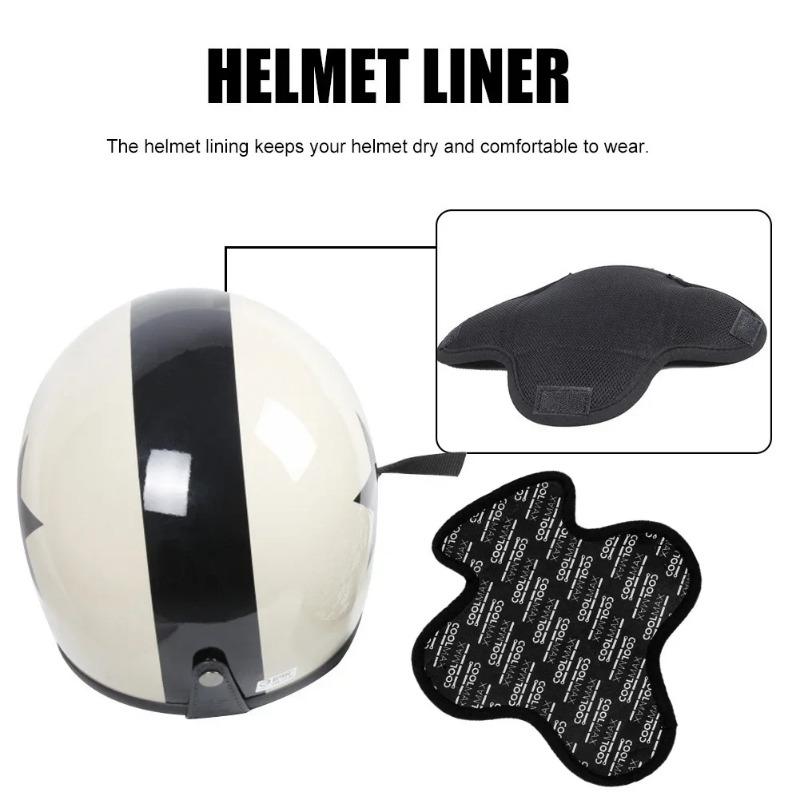 Forro transpirable para casco de motocicleta, almohadilla acolchada de secado rápido que absorbe el sudor, almohadilla aislante para casco.